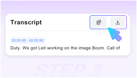 Step 3: Copy or Export Results