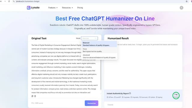 Selecciona tu modo de humanización