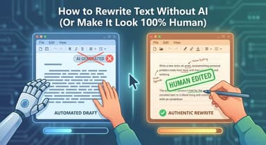 Cómo Reescribir Texto Sin IA (O Hacer Que Parezca 100% Humano)