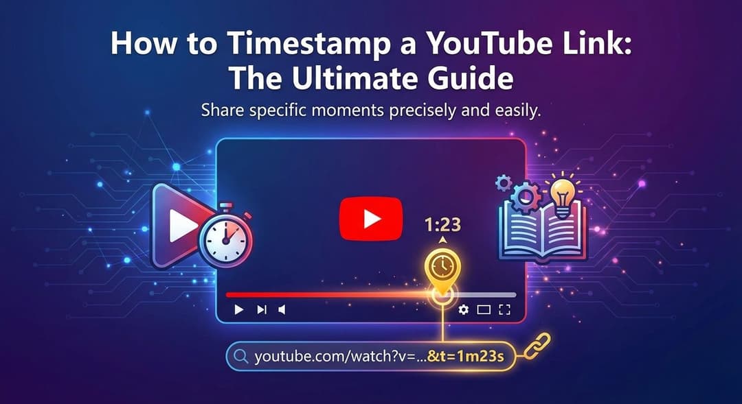 如何给 YouTube 链接添加时间戳：终极指南（分享、提取与创建）