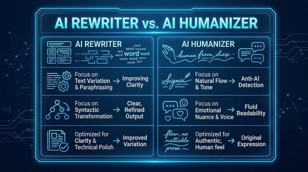 AI 改写器 vs. AI 人格化工具：你到底需要哪一个？