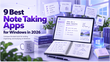Les 9 meilleures applications de prise de notes pour Windows en 2026 comparées