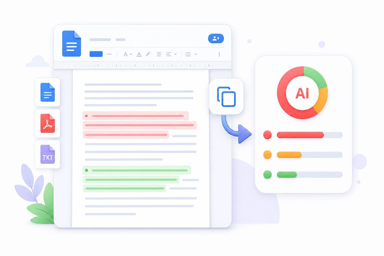Check Google Docs Writing for AI