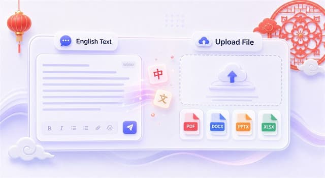 Step 1. Add English Text or Upload a File
