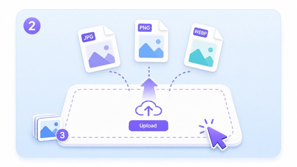Step 2. Upload JPG, PNG, or WebP Images