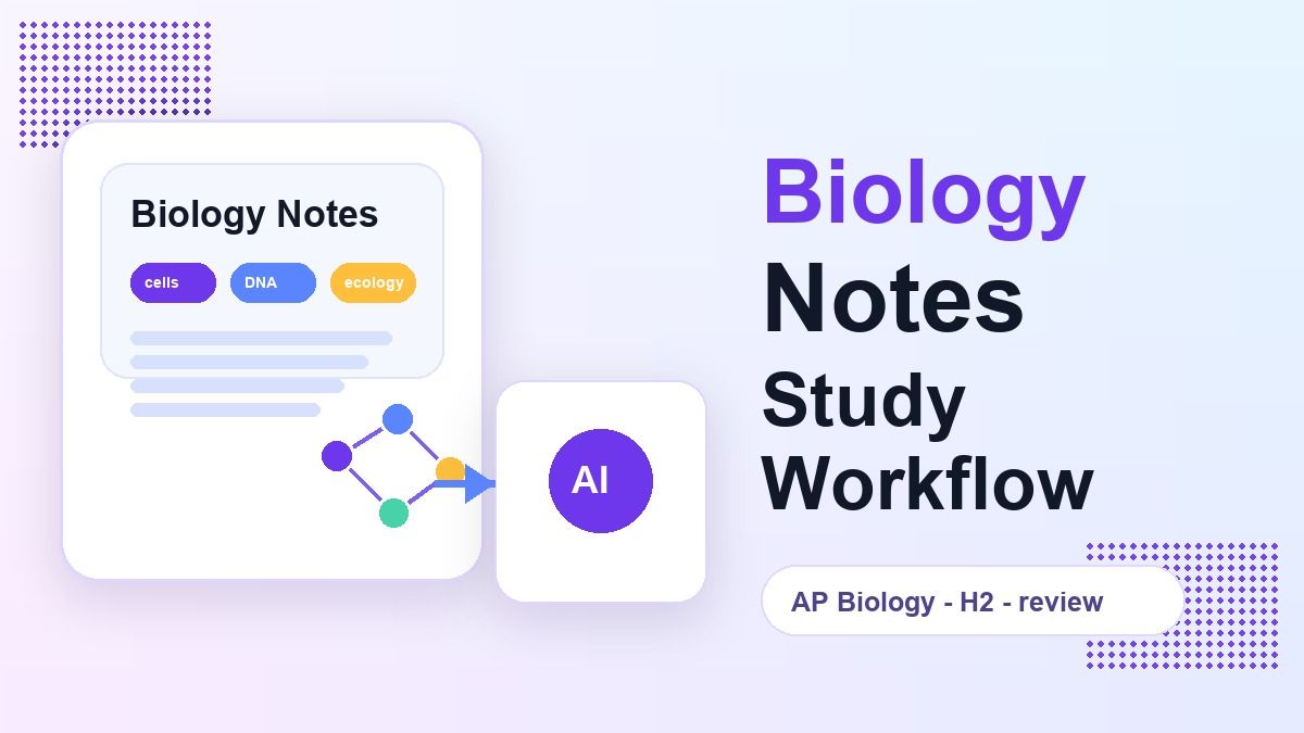So erstellen Sie Biologie-Notizen, die das Lernen erleichtern