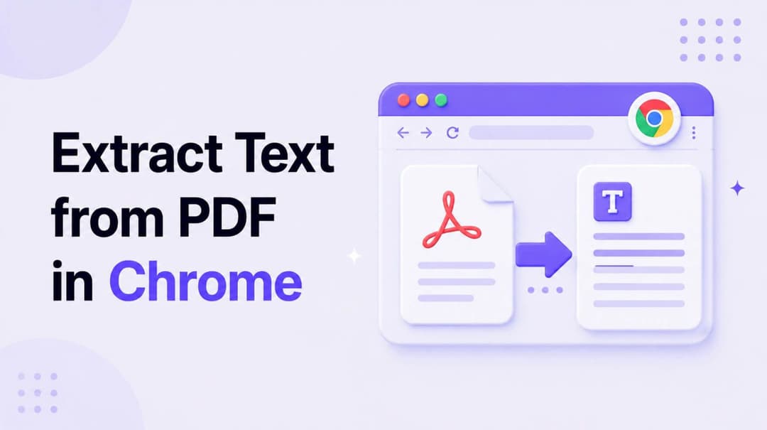 Chrome 里提取 PDF 文字：4 种实用方法