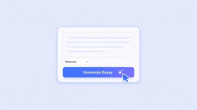 Klik op “Humanize Essay”
