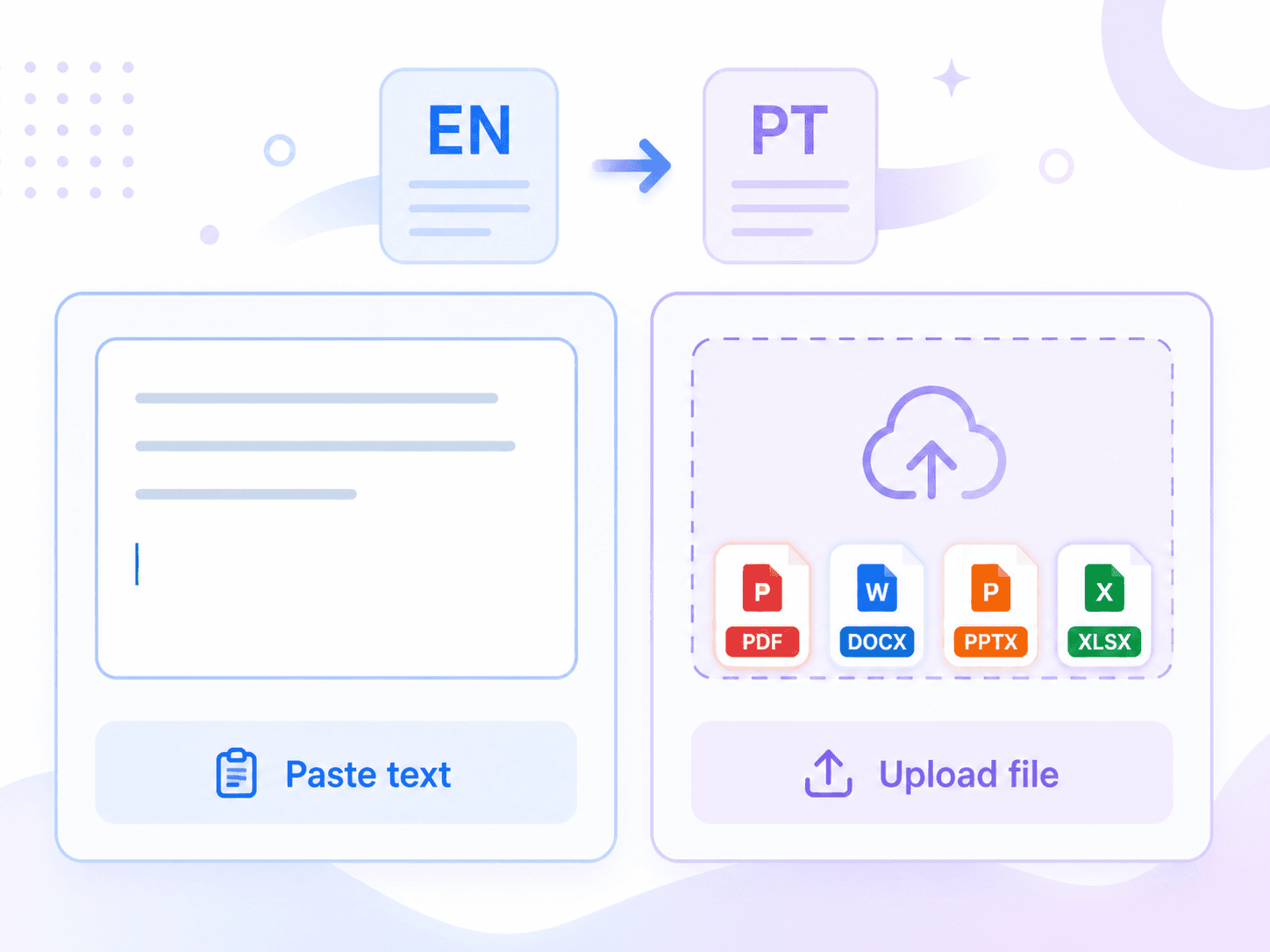 Step 1. Add English Text or File