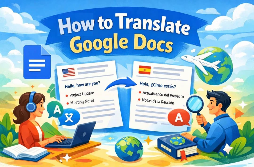 Google 文档怎么翻译？3 种简单方法