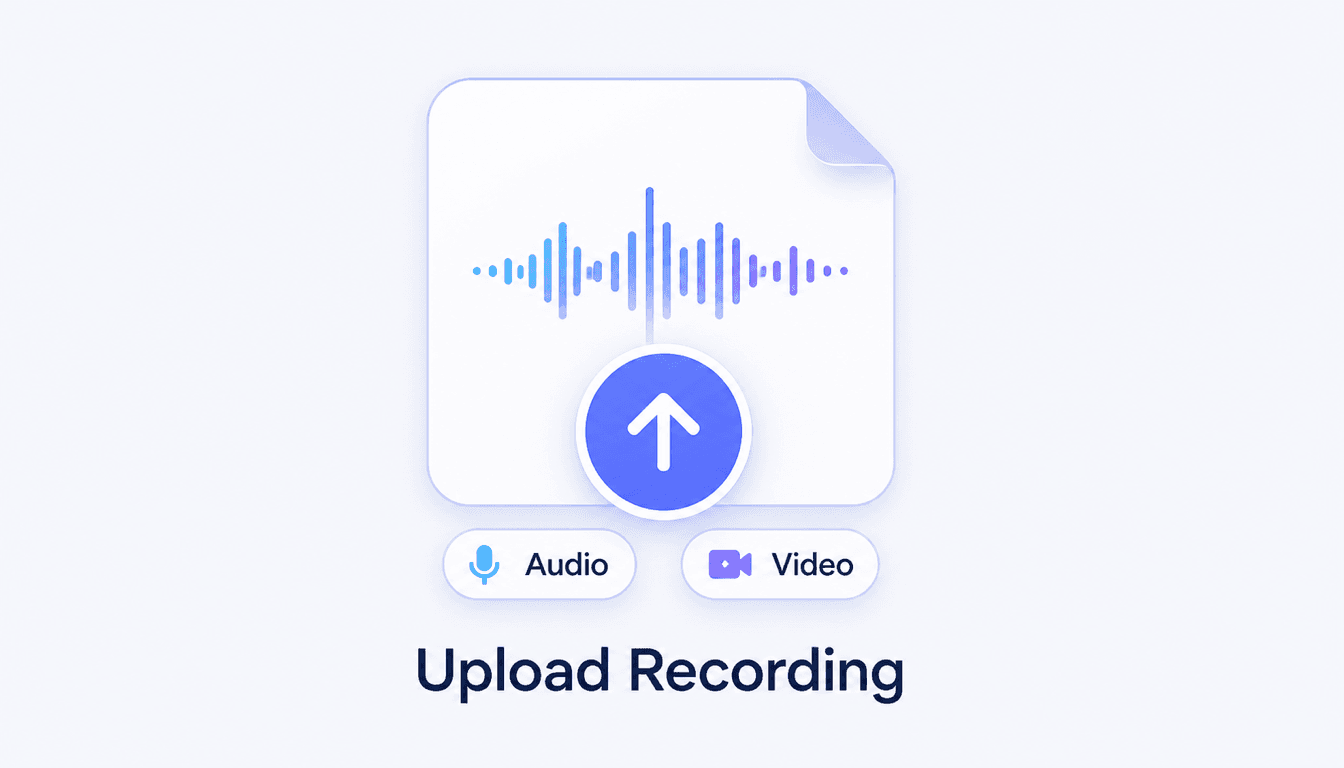 Step 1. Upload a Meeting Recording
