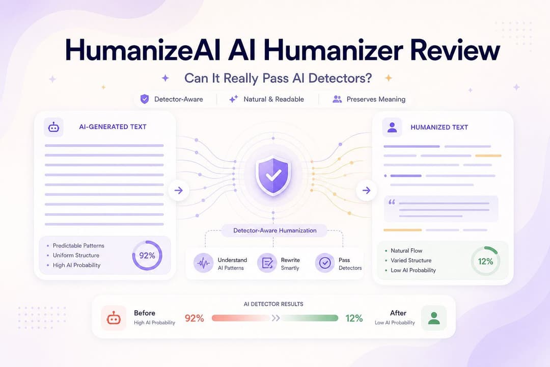 HumanizeaiPro レビュー：他のヒューマナイザーよりも本当にAI検出器をうまく回避できるのか？