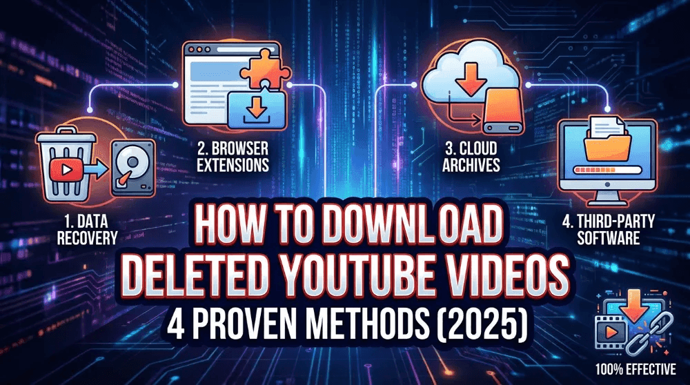 如何下载已删除的 YouTube 视频：4 种亲测有效的方法 (2026)
