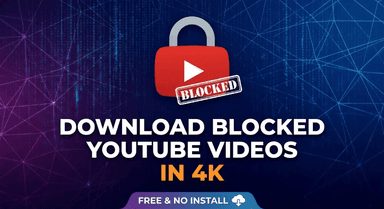 Cara Download Video YouTube yang Diblokir dalam 4K (Gratis & Tanpa Instal)