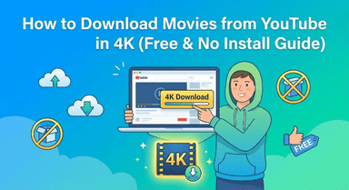 YouTube の動画を4Kでダウンロードする方法（無料・インストール不要ガイド）
