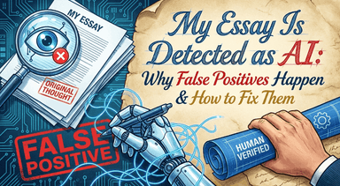 My Essay Is Detected as AI: Why False Positives Happen & How to Fix Them