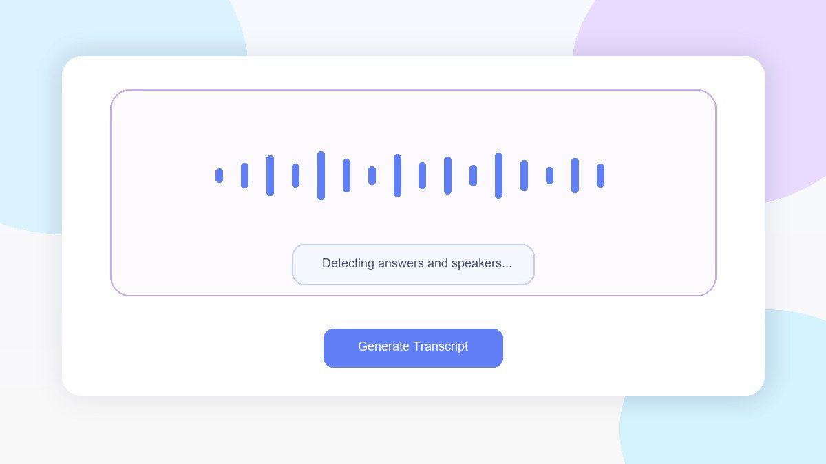Step 2. Generate the Interview Transcript