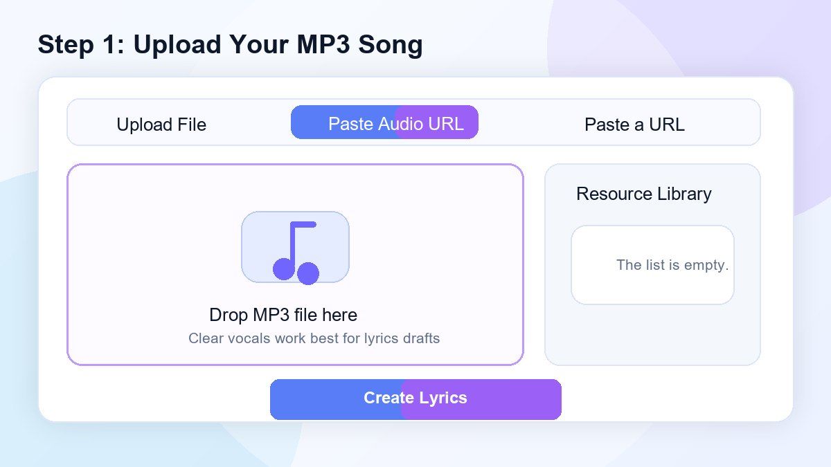 Stap 1. Upload je MP3-nummer