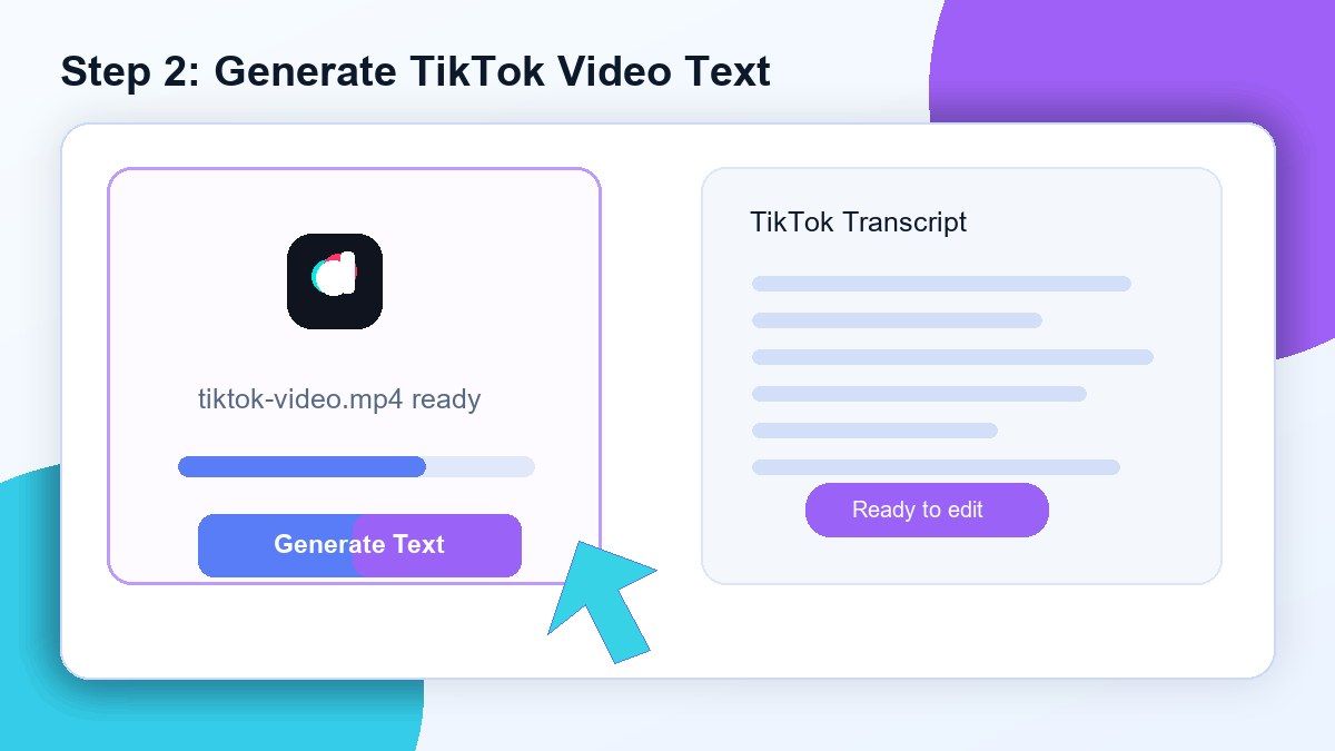Step 2. Generate TikTok Video Text