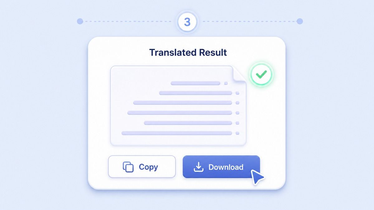 Step 3. Copy or Download Your Translation