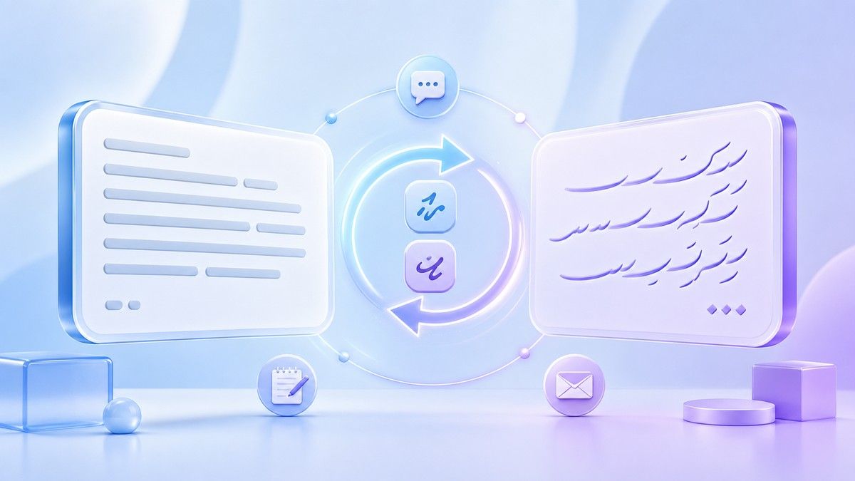Switch Between Persian and English Translation