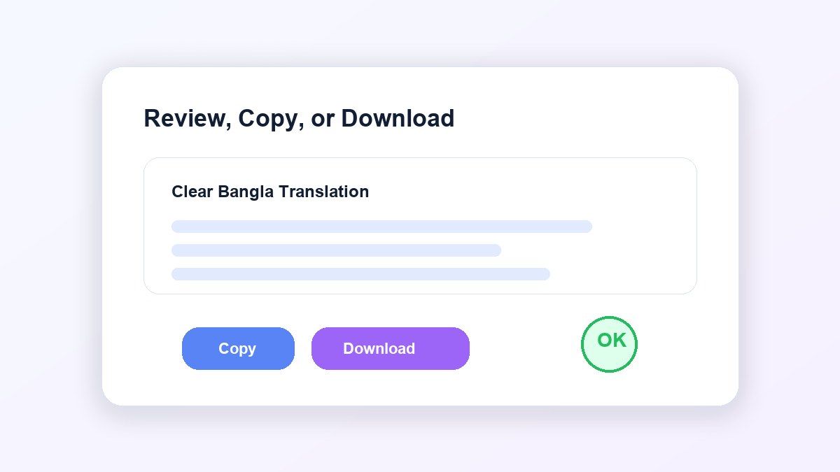 Step 3. Copy or Download Your Translation