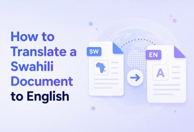 Как перевести документ с Swahili на English и сохранить форматирование