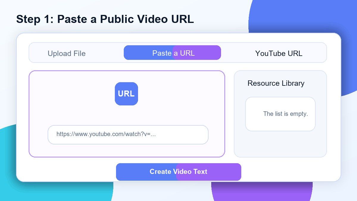 Paso 1. Pega una URL de Vídeo Público