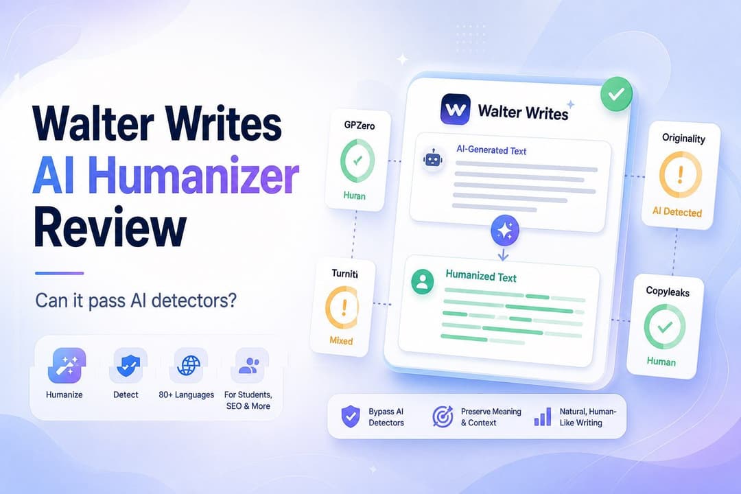 Walter Writes AI Humanizer レビュー: GPTZero、Turnitin、Originality.aiのようなAI検出器を本当に通過できるのか？
