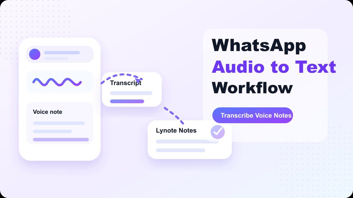 WhatsApp Audio to Text: Turn Voice Notes Into Text