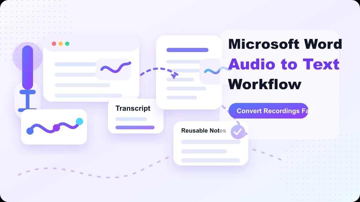 Microsoft Word Audio a Testo vs. Flusso di Lavoro Lynote