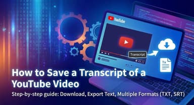 Cómo guardar una transcripción de un video de YouTube (Métodos rápidos, gratuitos y con IA)
