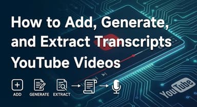 Cómo añadir, generar y extraer transcripciones de videos de YouTube (Gratis y rápido)