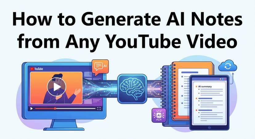 Cách tạo ghi chú AI từ bất kỳ video YouTube nào (Phương pháp trực quan & miễn phí)