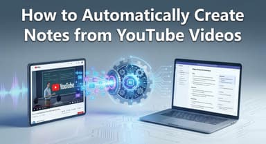 如何自动从 YouTube 视频生成笔记(免费 AI 工具与可视化指南)