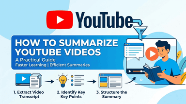 如何总结 YouTube 视频:视觉化与 AI 摘要终极指南 (2026)