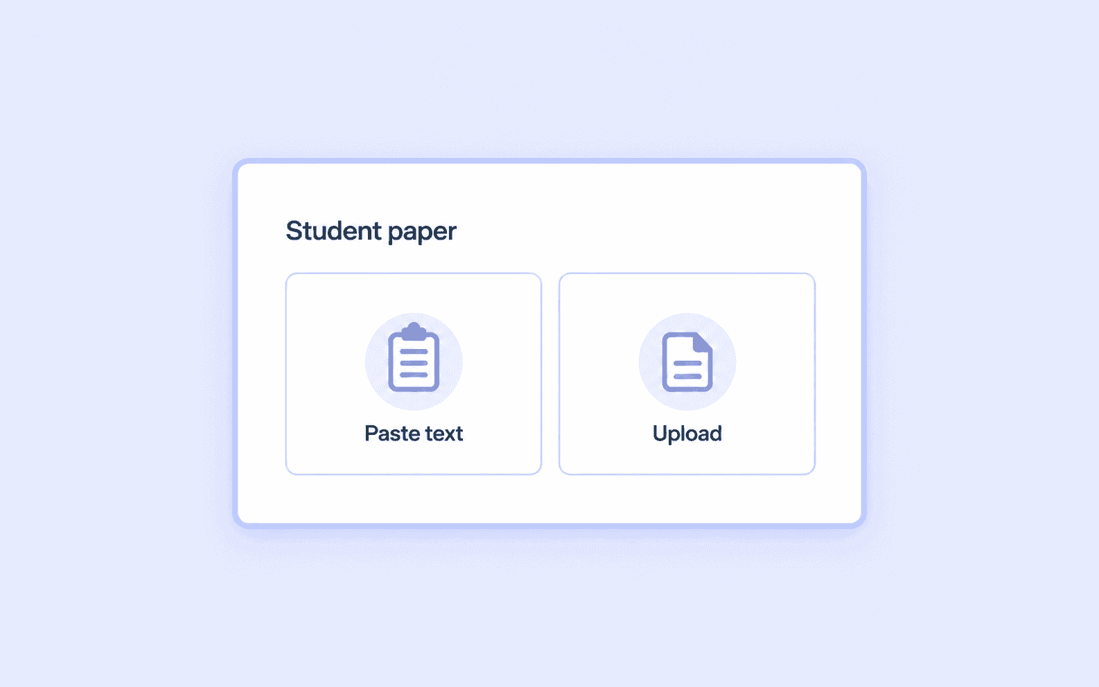 AI-detector voor docenten - voeg studentenwerkstuk toe