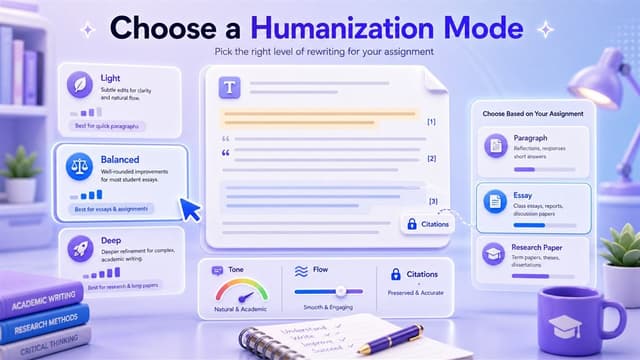 Wählen Sie einen Humanisierungsmodus
