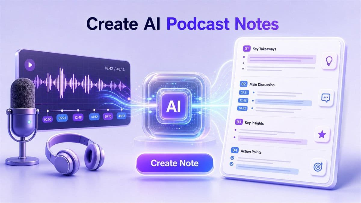 Passo 3. Crea note AI per podcast