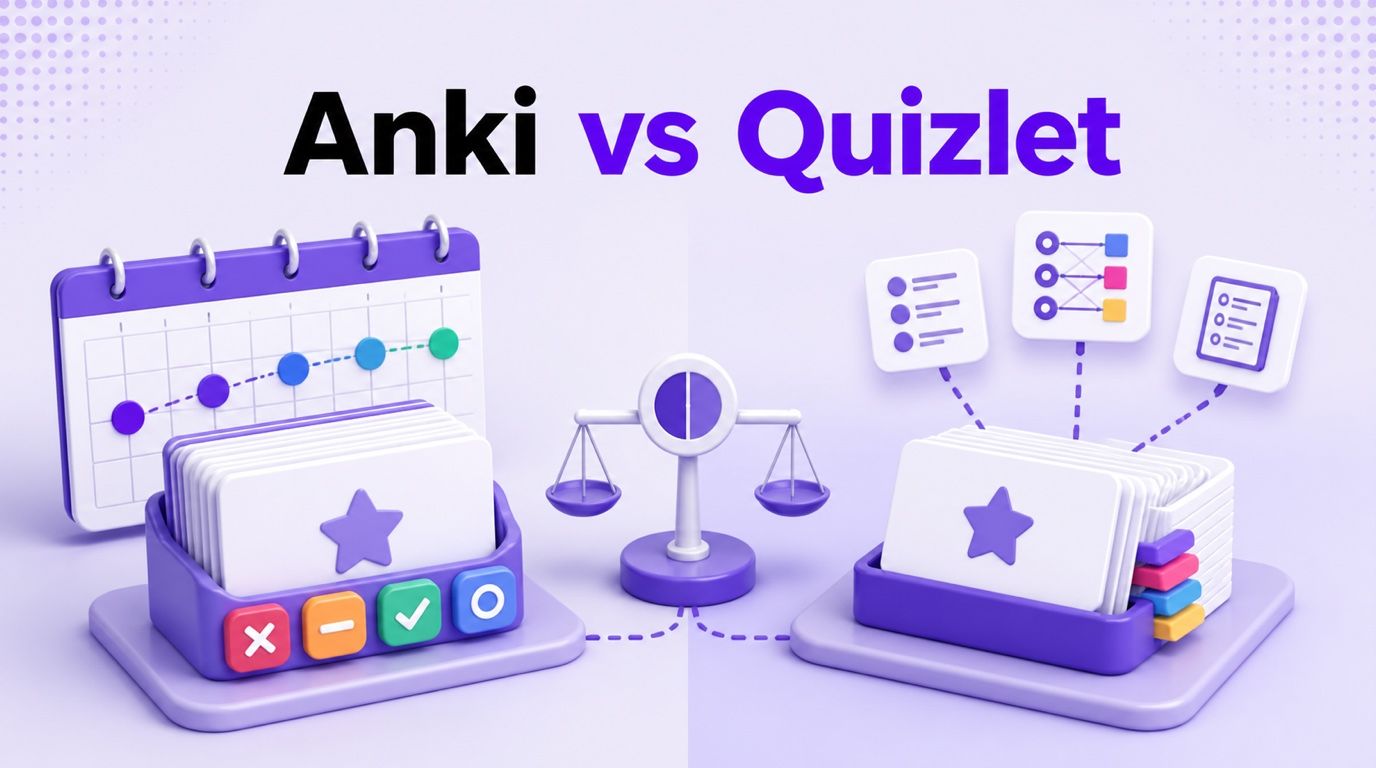 Eu Testei Anki vs Quizlet: Qual Deles Eu Escolheria
