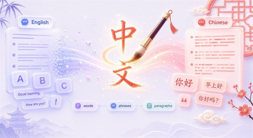 Translate English to Chinese Characters