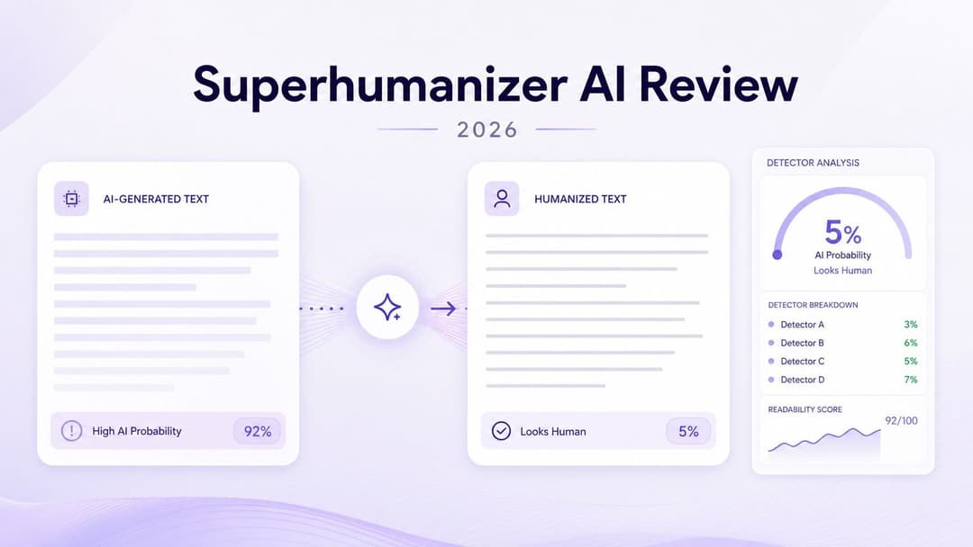 Superhumanizer AI Review 2026: Kan het AI-detectoren omzeilen en AI-teksten menselijk laten klinken?