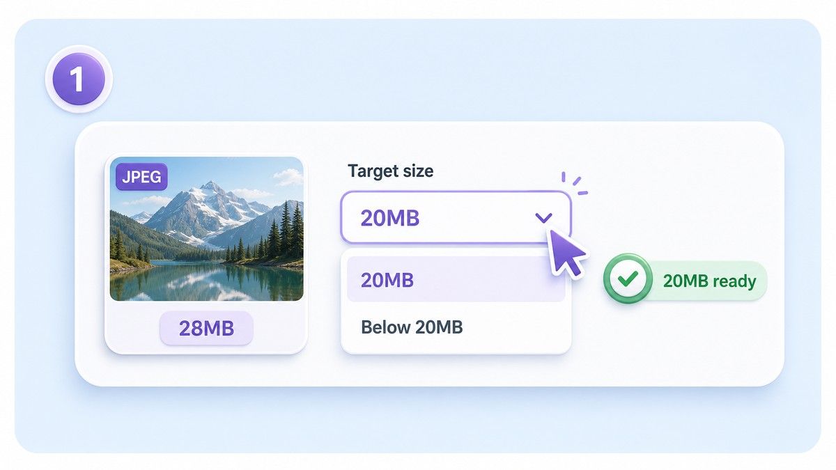 Step 1. Choose the 20MB Target