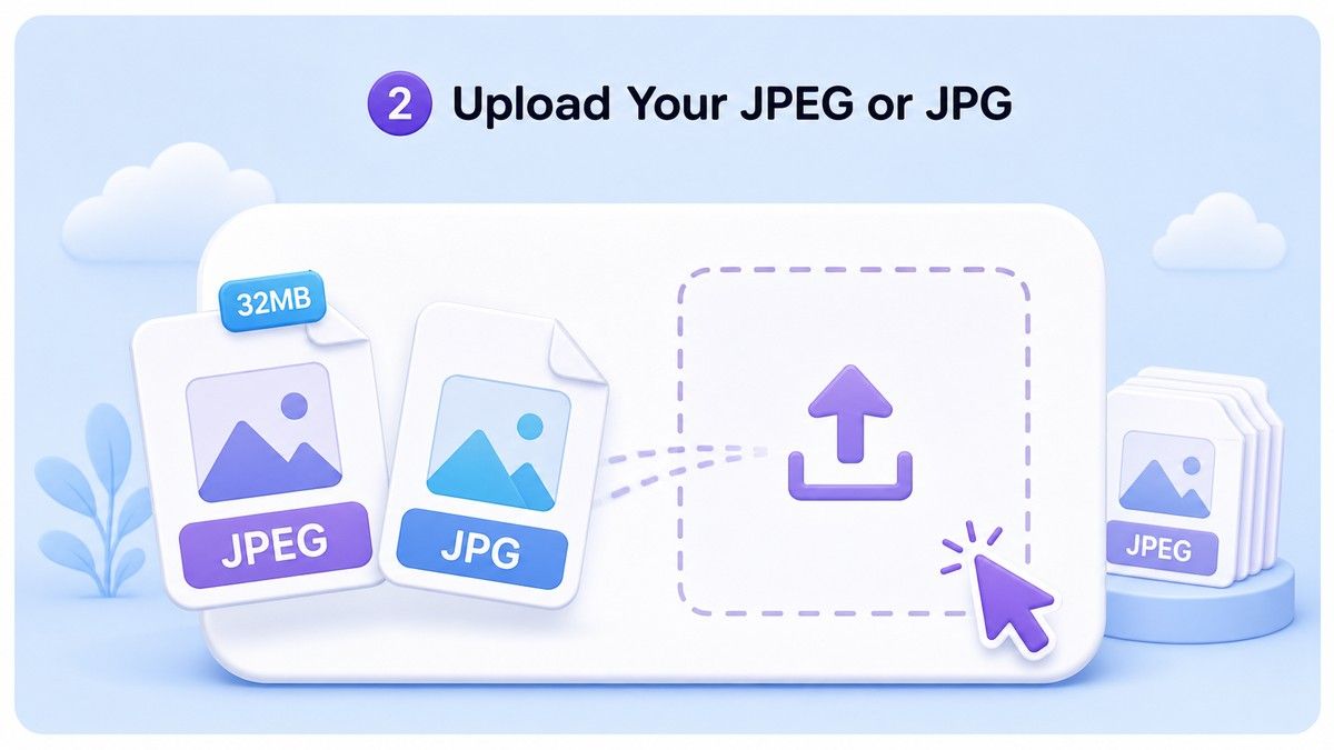 Step 2. Upload Your JPEG or JPG
