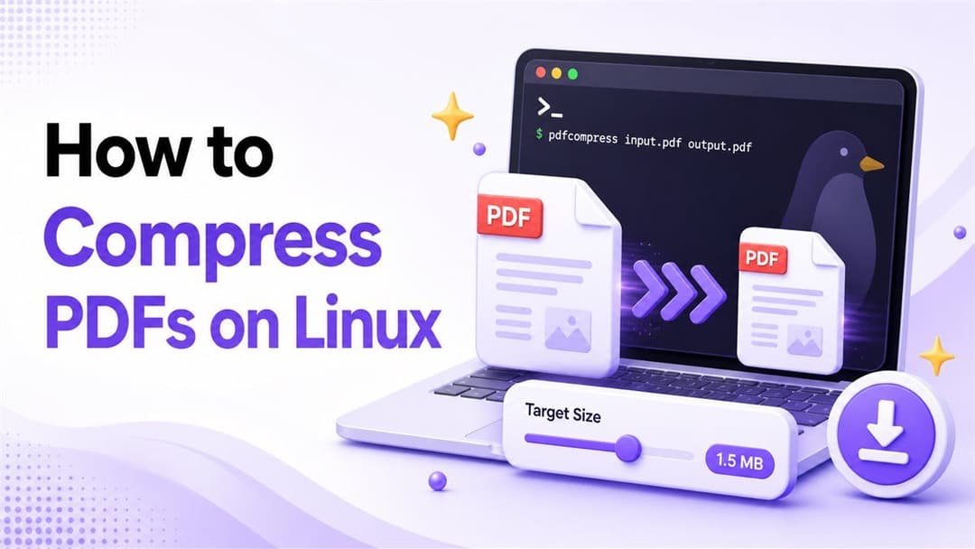 Cómo comprimir PDFs en Linux sin configuración adicional