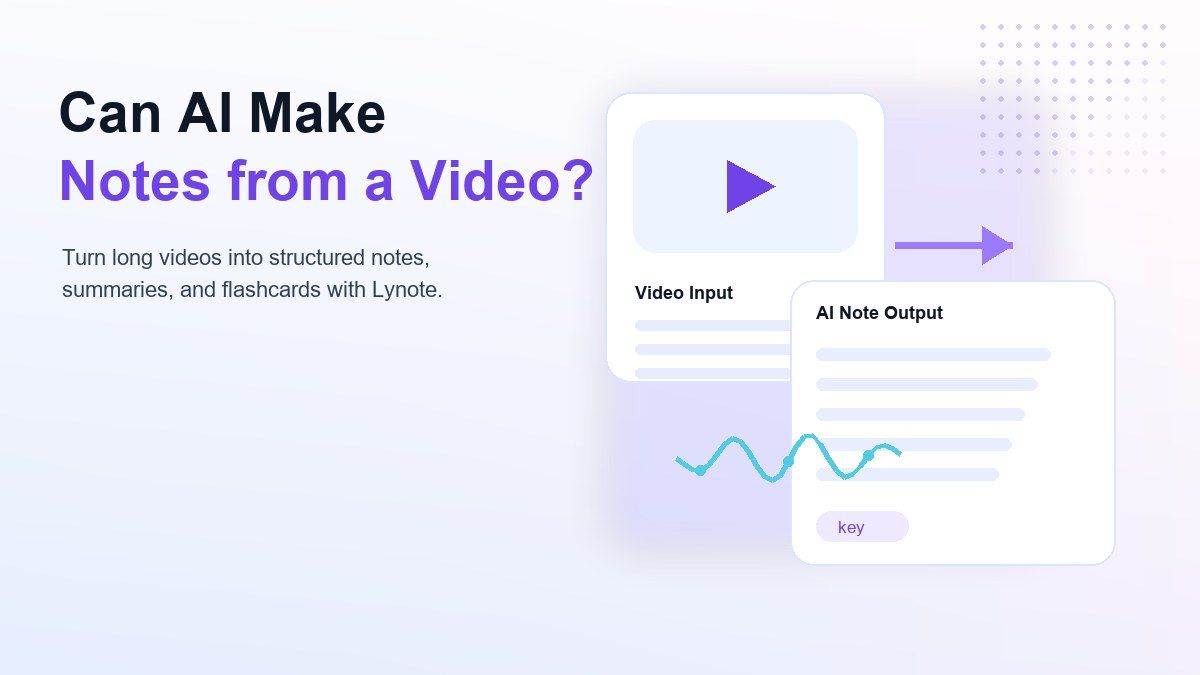 Can AI Make Notes from a Video? How It Works Online