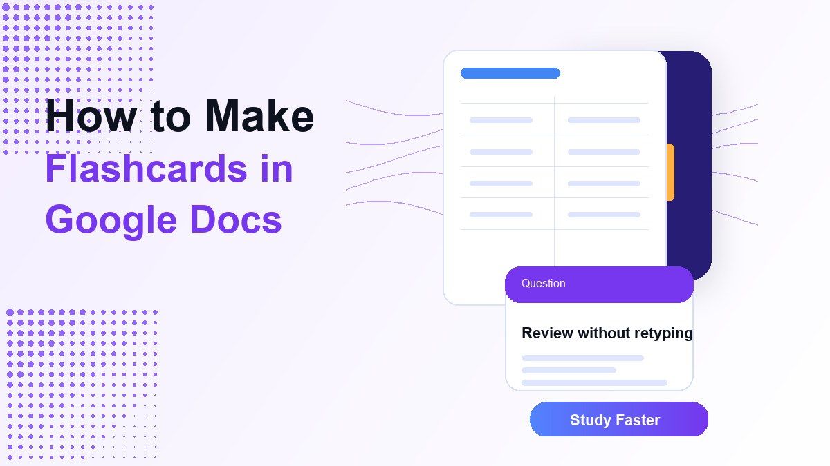 How to Make Flashcards in Google Docs with Lynote