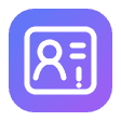 Fake social profile icon