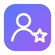 Public-figure impersonation icon
