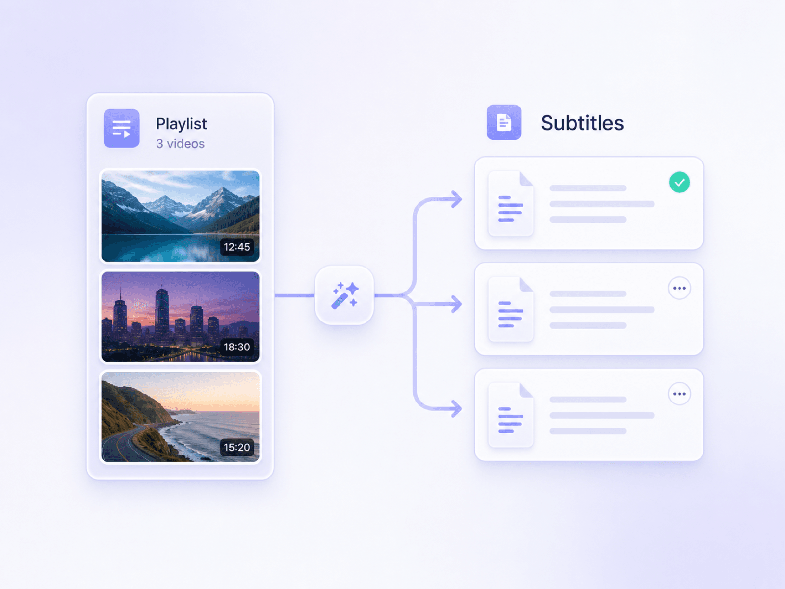 Turn Playlists Into Subtitle Text